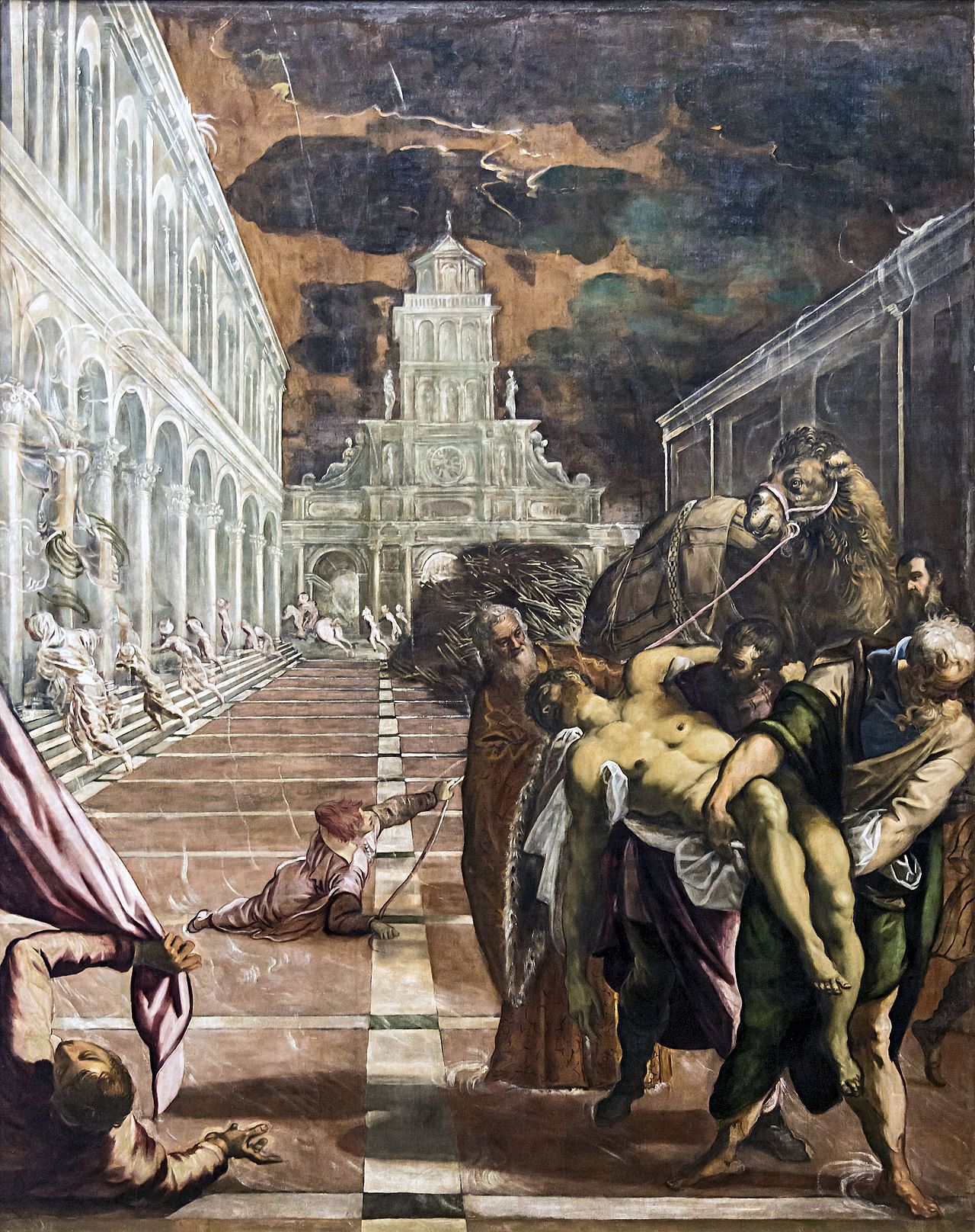 Illustration um Thema "Kamel in der venezianischen Malerei"; Tintoretto